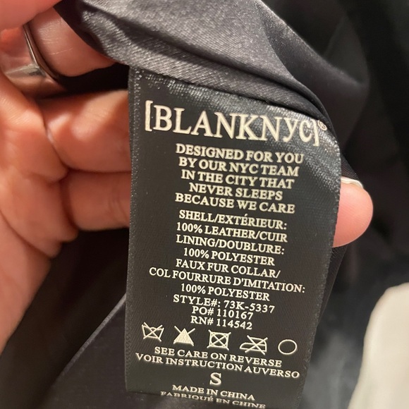 Blank NYC Suede Moto Jacket with Faux Fur Collar - Picture 4 of 6